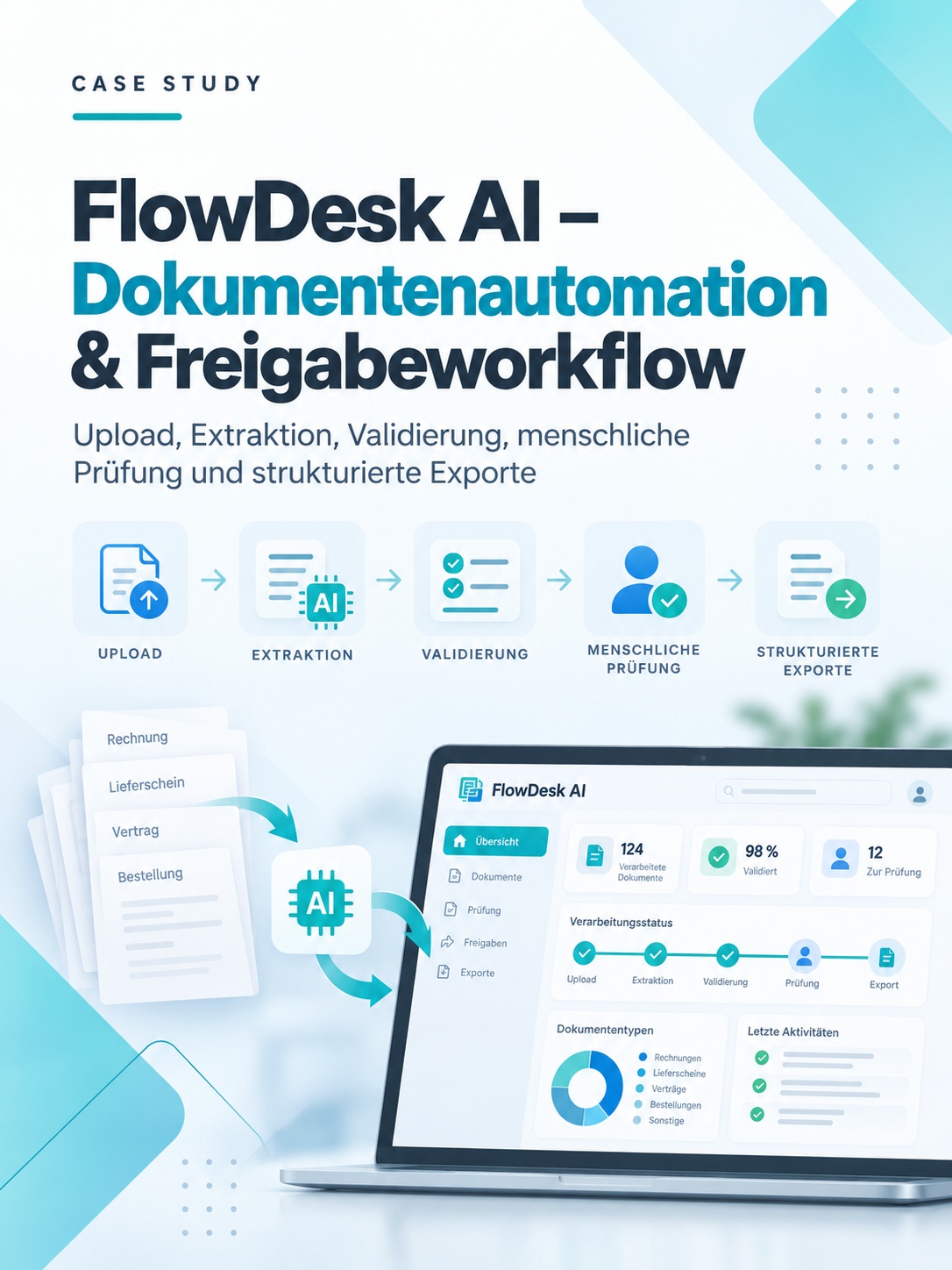 Projektillustration FlowDesk AI